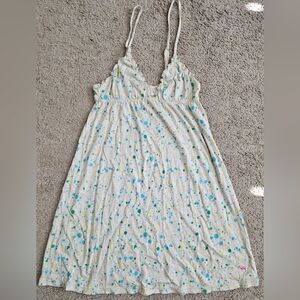 Victorias Secret PINK Tan Paint Splatter Polka Dot Babydoll Chemise